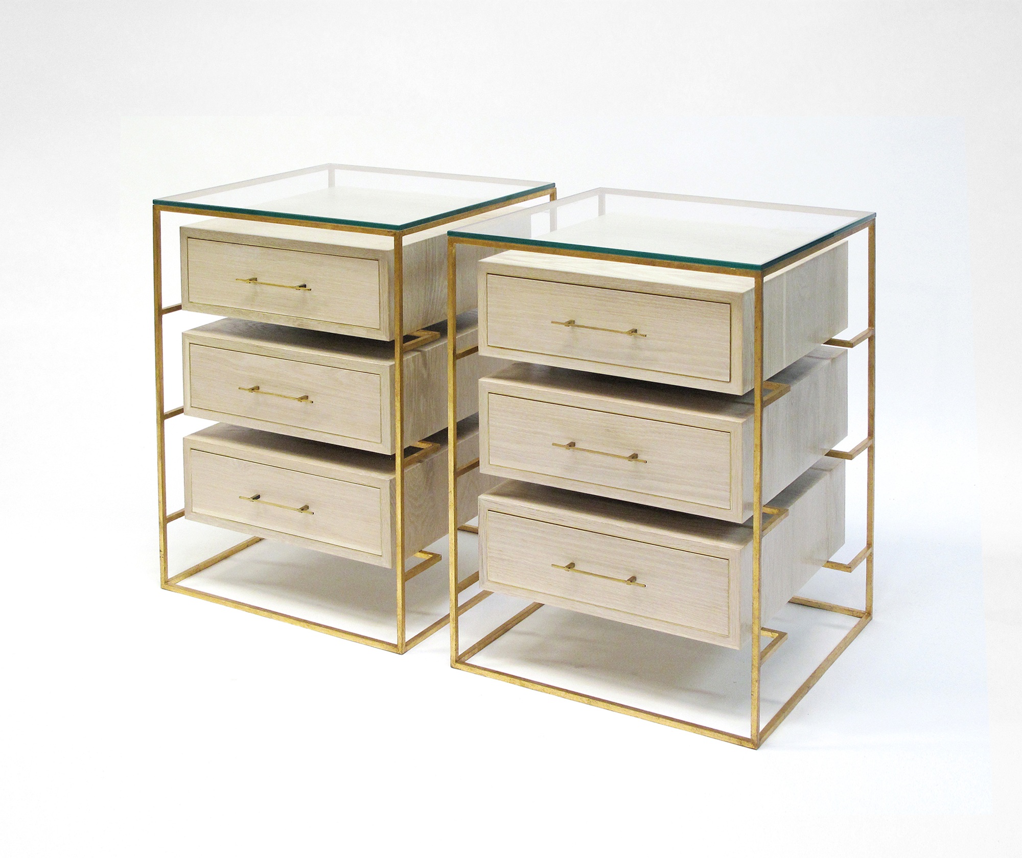 Gold White Oak Cabinet